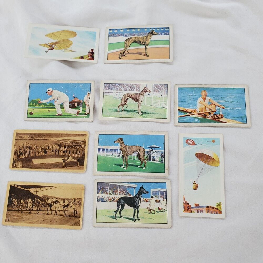 Godfrey Phillips Park Drive Cigarette Vintge 10 Card Lot Olympic Champions Space
